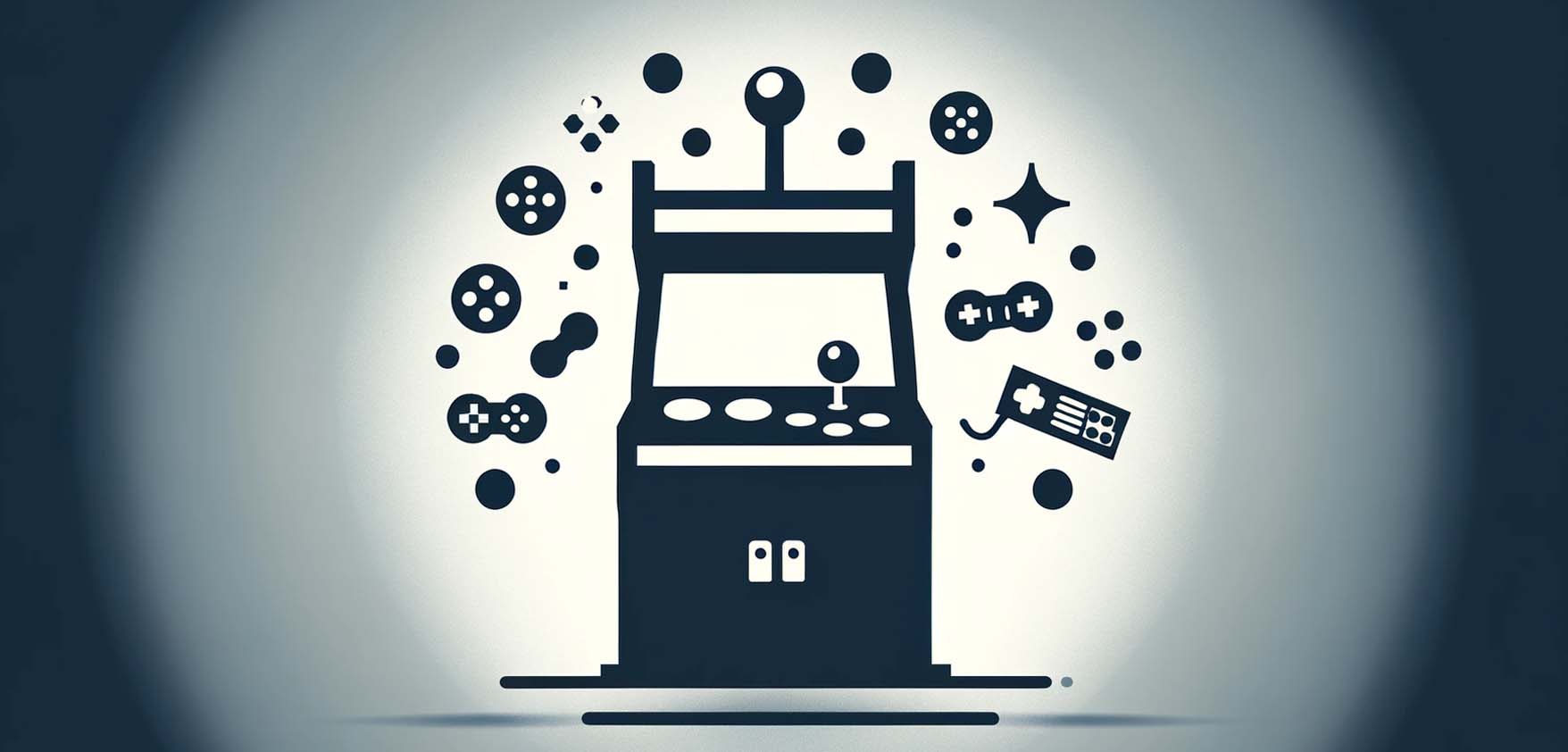 Minimalistic Video Game Cabinet Customization Background