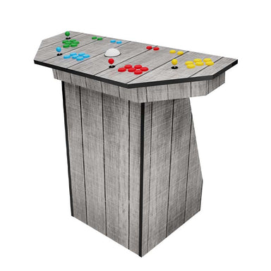 Quality Arcades Arcade Pedestal Gray Wood Image