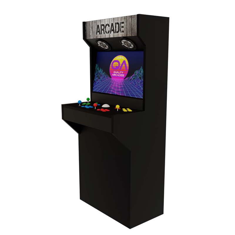 Quality Arcades Retro XT Arcade Cabinet Gray Wood Image