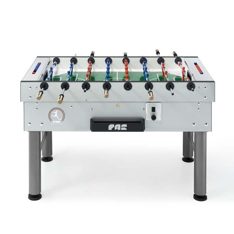 FAS Pendezza International Team Gray Foosball Table Side View Image
