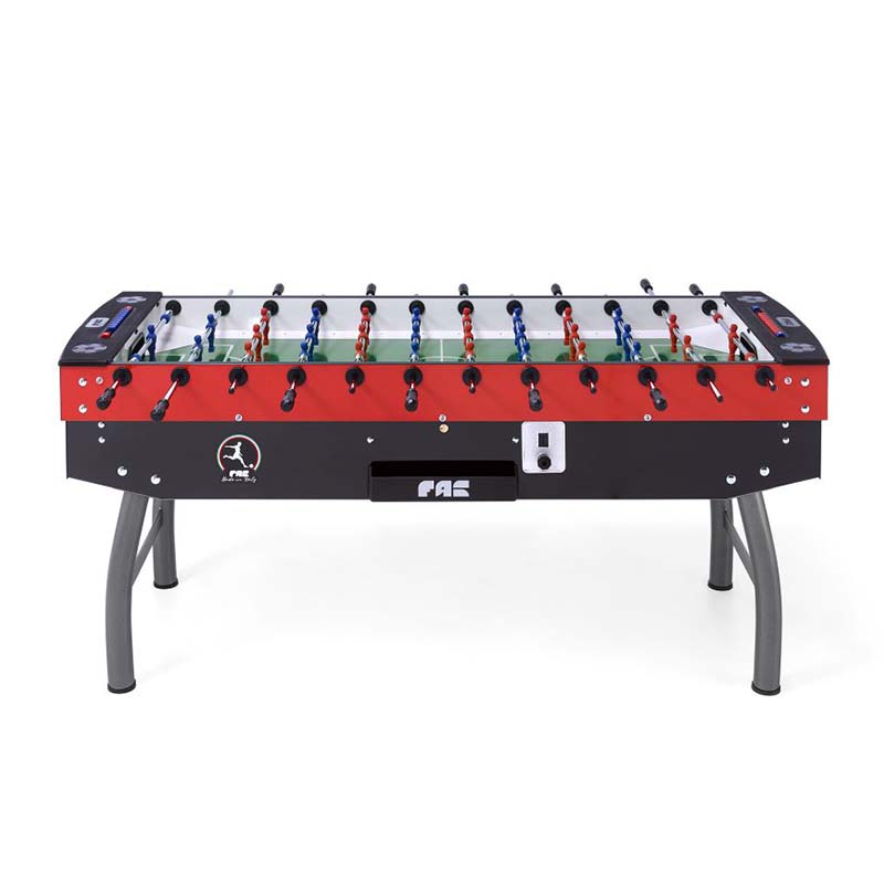 FAS Pendezza Orobic Red-Black Six Player Foosball Table Side View Image