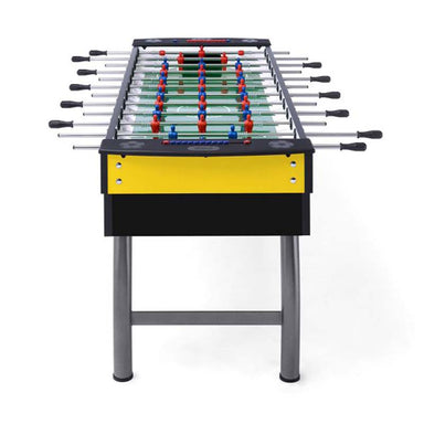 FAS Pendezza Orobic Yellow-Black Six Player Foosball Table Front View Image