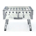 FAS Pendezza Rainbow Glass Top White-Gray Foosball Table Side View Image