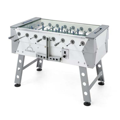 FAS Pendezza Rainbow Glass Top White-Gray Foosball Table Image