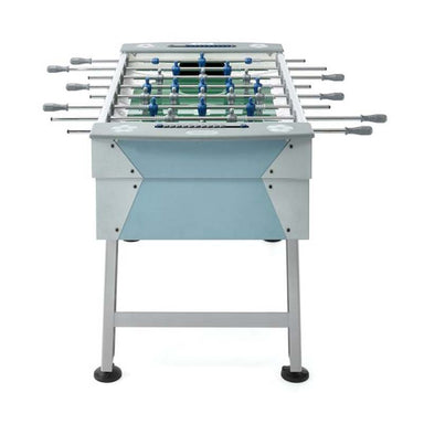 FAS Pendezza Rainbow Turquoise-Grey Foosball Table Front View Image