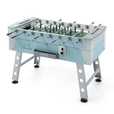 FAS Pendezza Rainbow Turquoise-Grey Foosball Table Full View Image