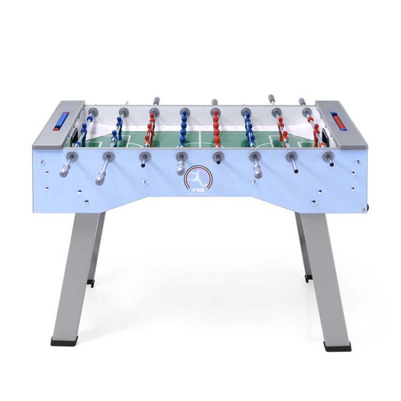 FAS Pendezza Smart Light Blue Foosball Table Side View Image