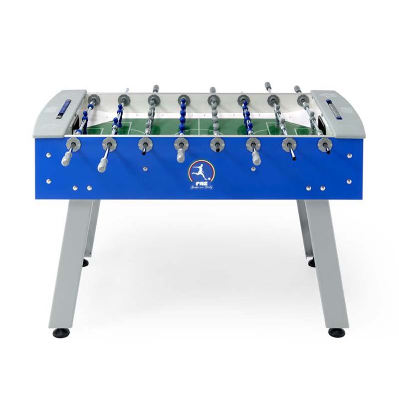 FAS Pendezza Smart Outdoor Blue Foosball Table Side View Image