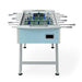 FAS Pendezza Smart Outdoor Turquoise Foosball Table Front View Image