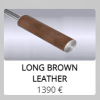 Long Brown Leather Handle