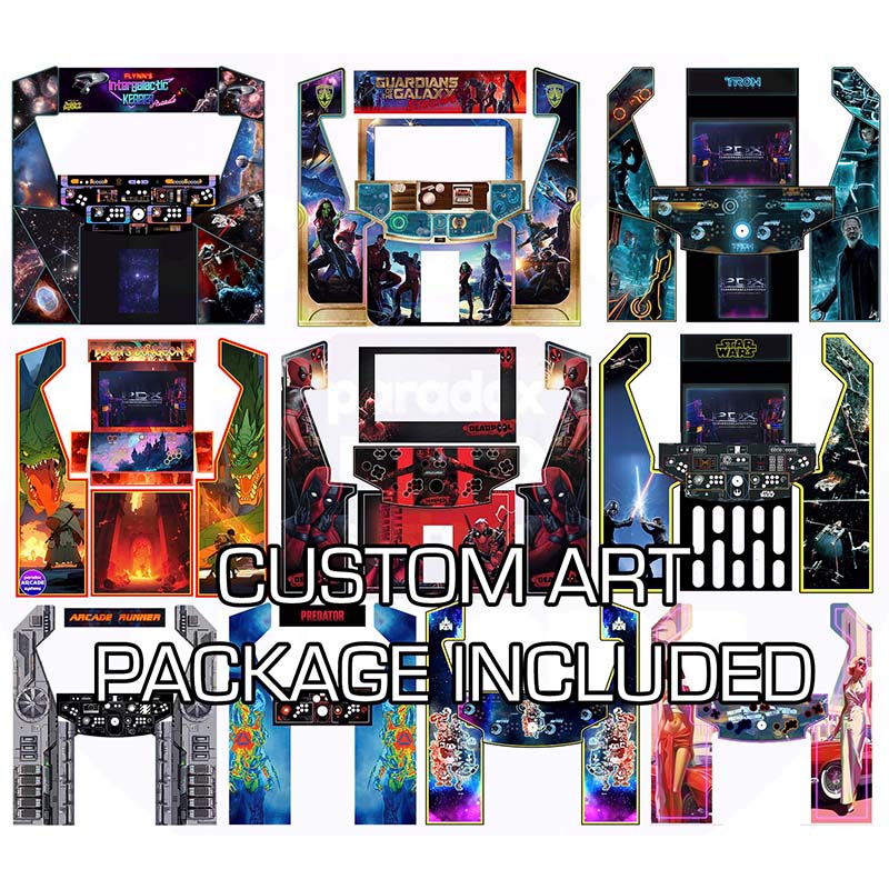 Paradox Arcades Falcon Arcade Cabinet Custom Art Package