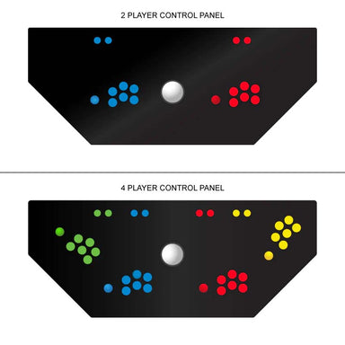 Quality Arcades Hexacade 2 vs 4 Player Control Panel Image