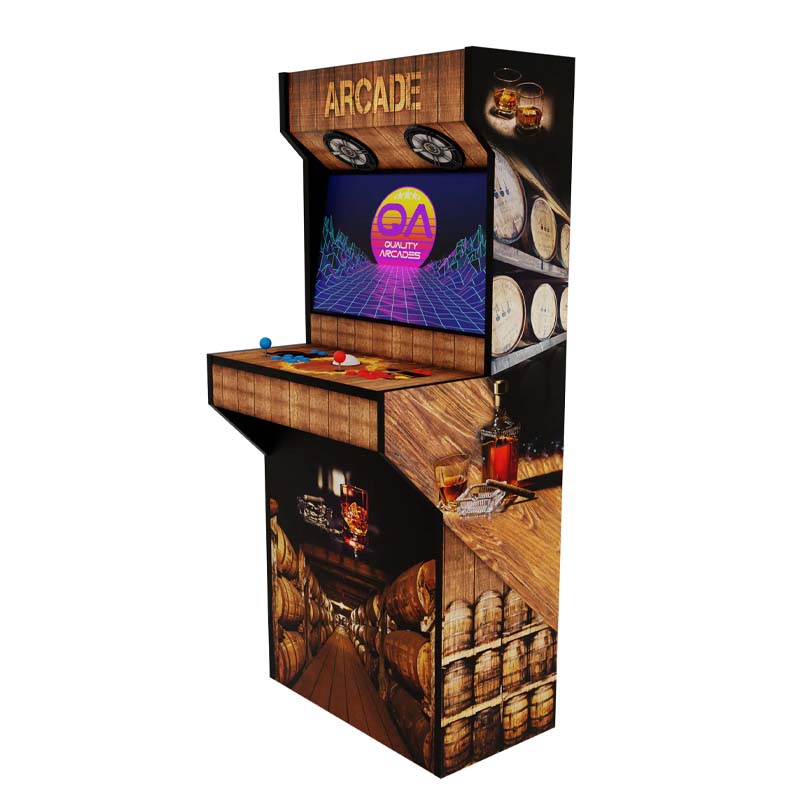 Quality Arcades Retro XT Whiskey Barrel Full Wrap Cabinet Image