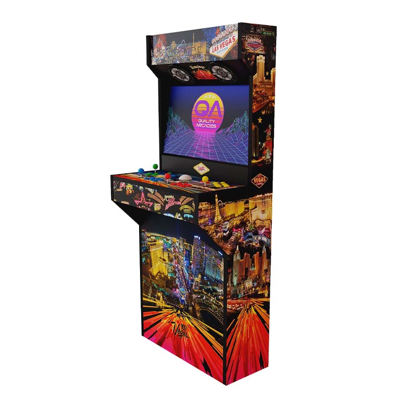 Quality Arcades Las Vegas Full Wrap Retro Slim Cabinet Image