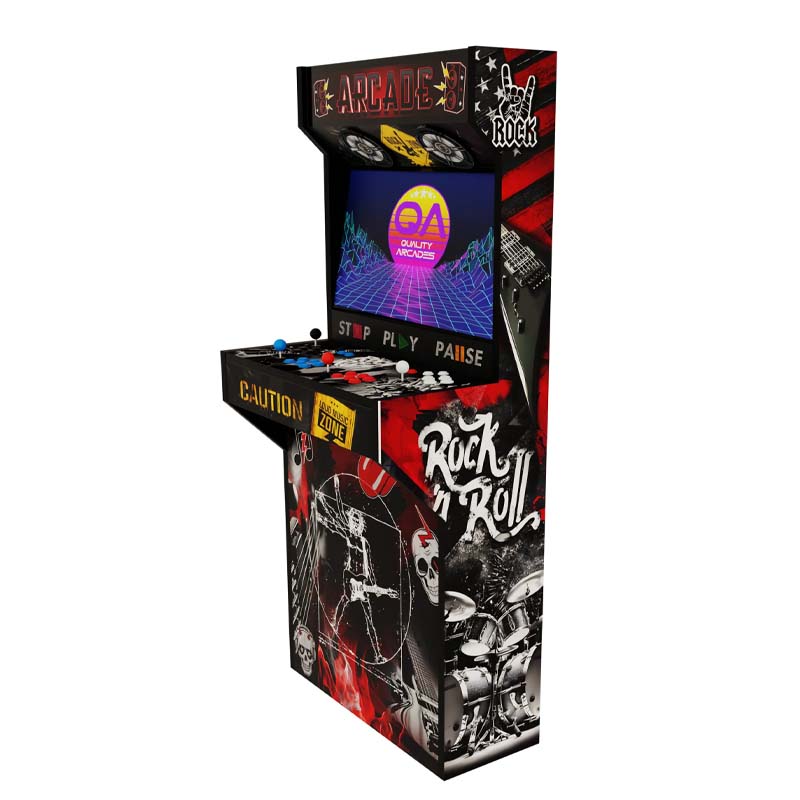 Quality Arcades Rock and Roll Full Wrap Retro Slim Cabinet Image