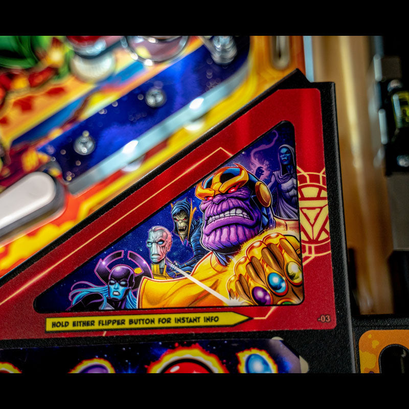 Stern Avengers Infinity Quest Premium Pinball Machine Right Corner