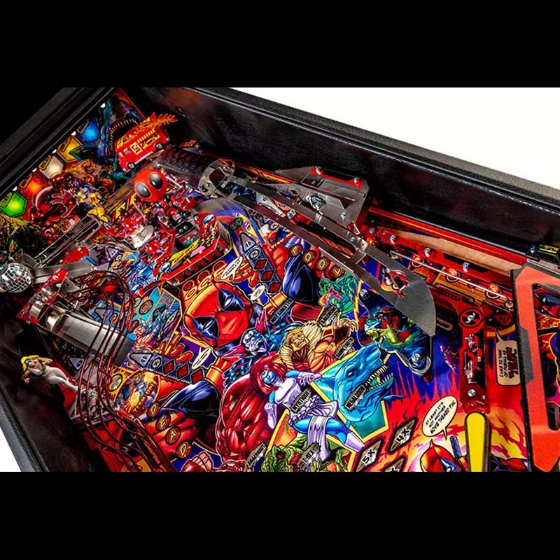 Stern Deadpool Premium Pinball Machine Playfield