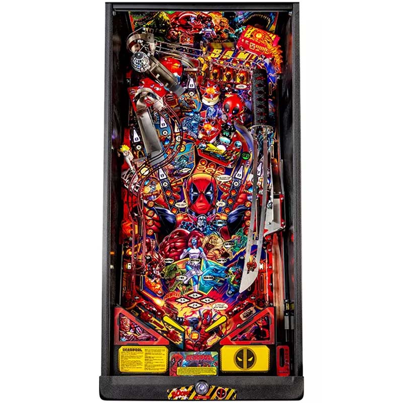 Stern Deadpool Premium Pinball Machine Top View