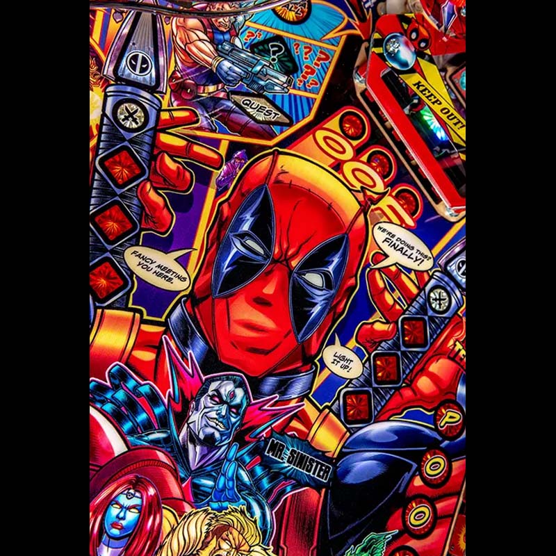 Stern Deadpool Pro Pinball Machine Comic Art