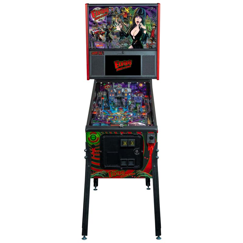 Stern Elvira House Of Horrors Premium Pinball Machine Front View