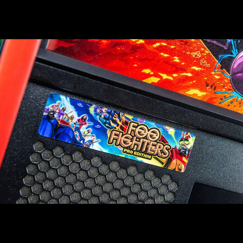 Stern Foo Fighters Pro Pinball Machine Panel Design