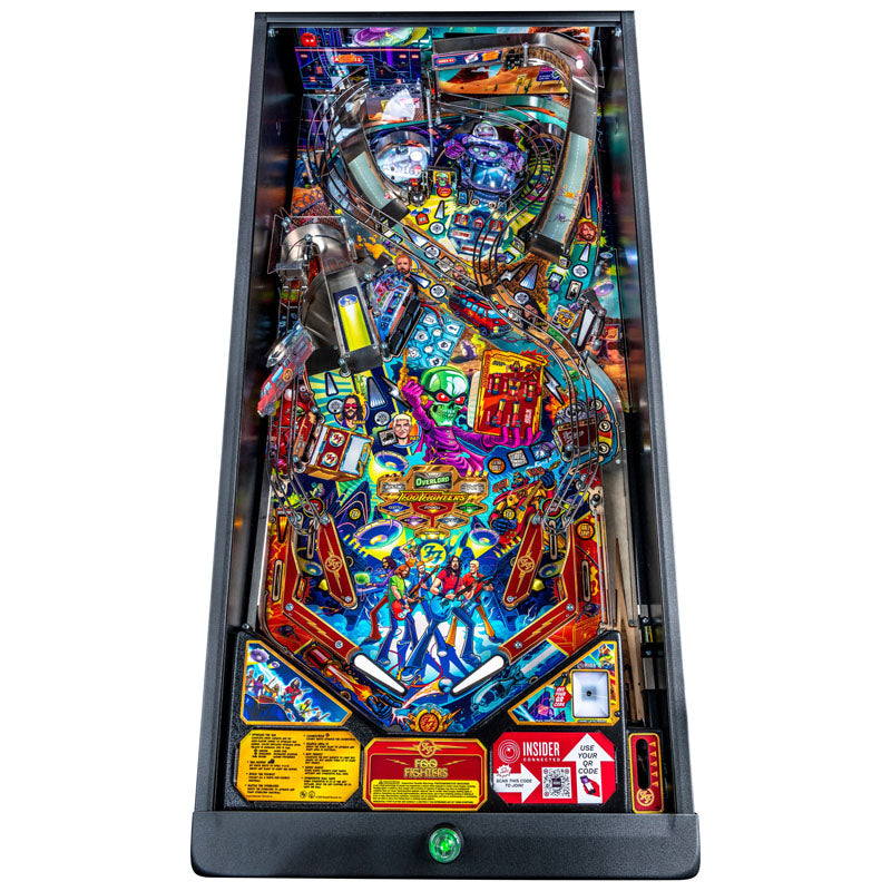 Stern Foo Fighters Pro Pinball Machine Playfield Top View