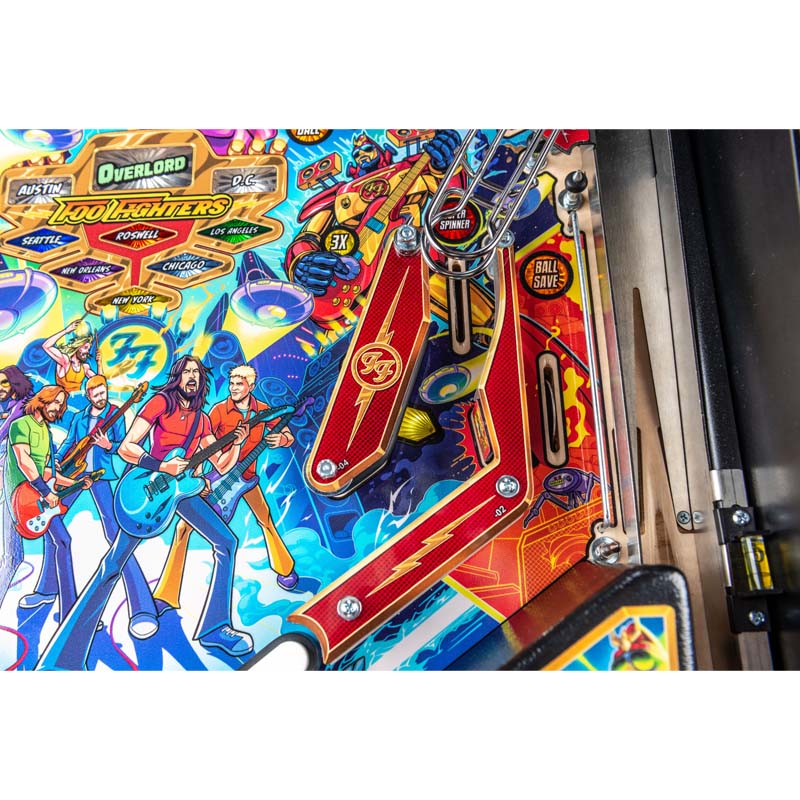 Stern Foo Fighters Pro Pinball Machine Right Corner