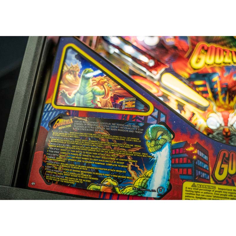 Stern Godzilla Premium Edition Pinball Instructions