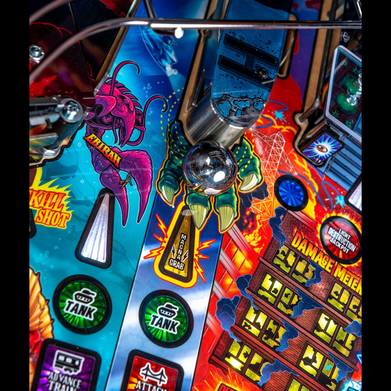 Stern Godzilla Pro Pinball Machine Ball Grab