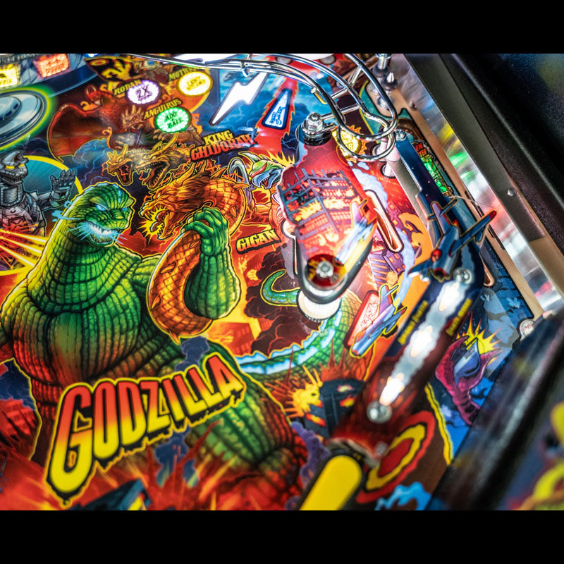 Stern Godzilla Pro Pinball Machine Playfield Details