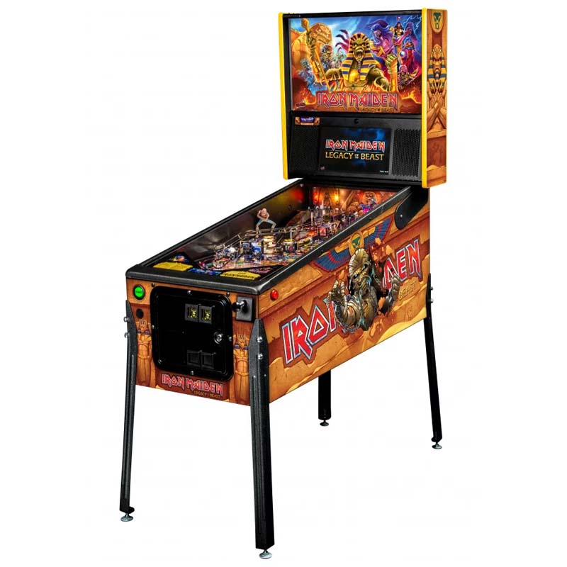 Stern Iron Maiden Premium Pinball Machine Right Side View