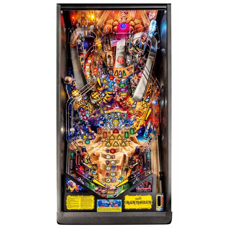 Stern Iron Maiden Premium Pinball Machine Top View