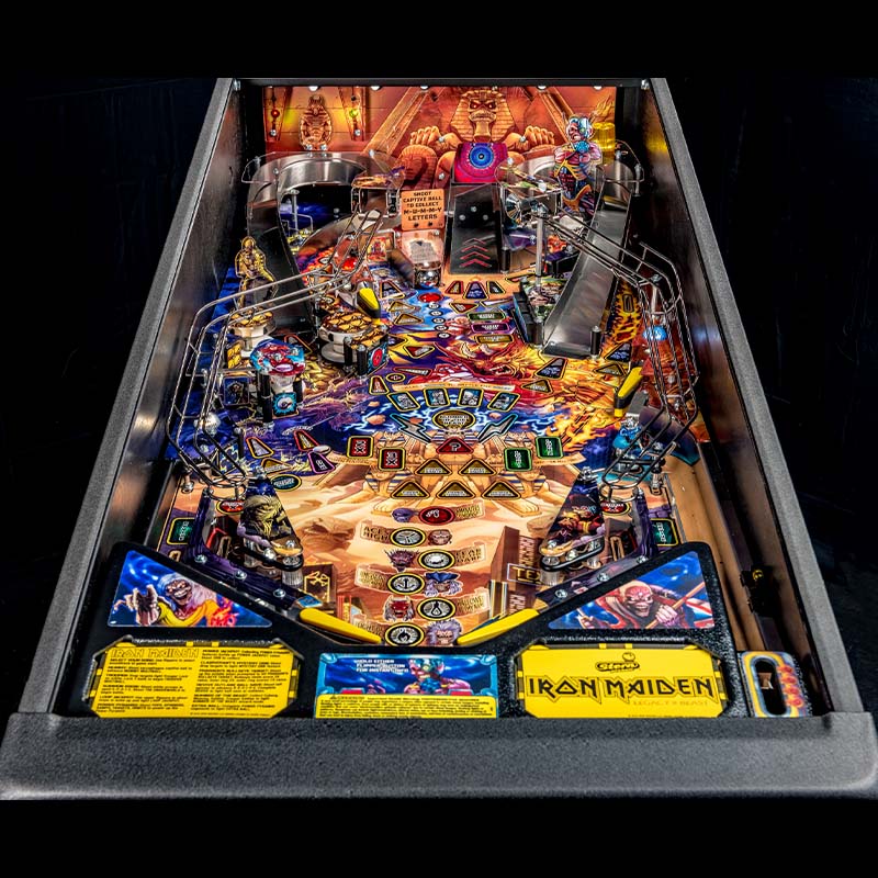 Stern Iron Maiden Pro Pinball Machine Full Front View