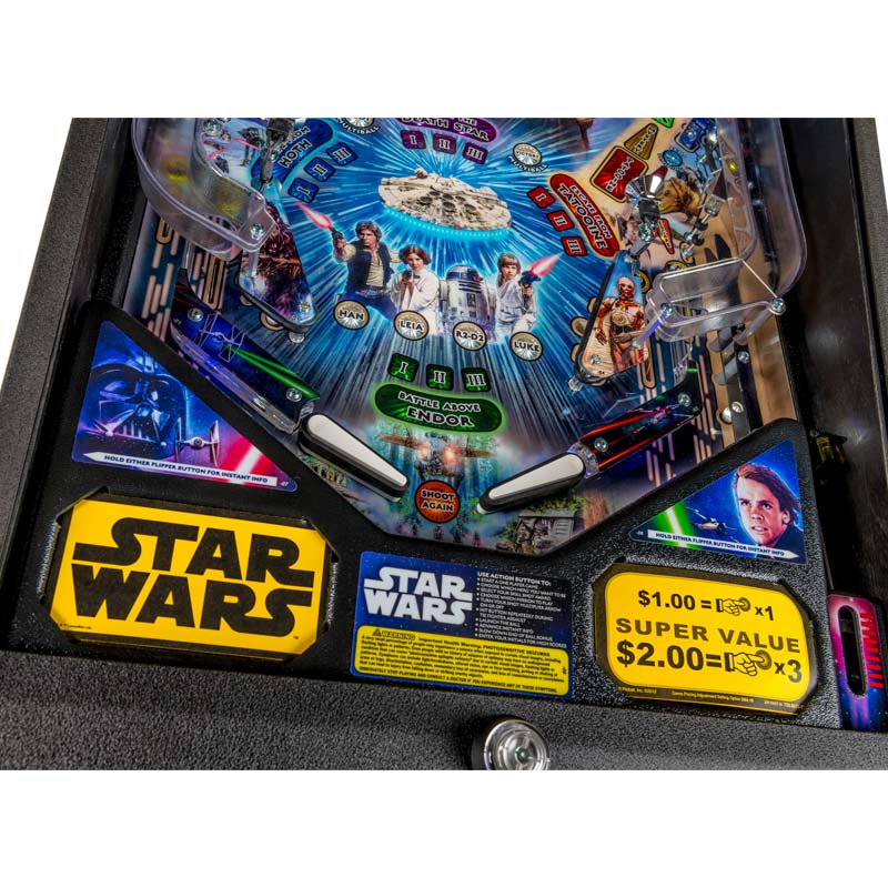 Stern Star Wars Pro Pinball Machine Playfield Front View