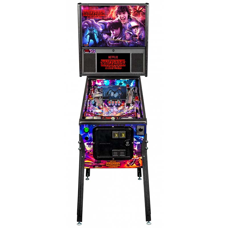 Stern Stranger Things Premium Pinball Machine Front View