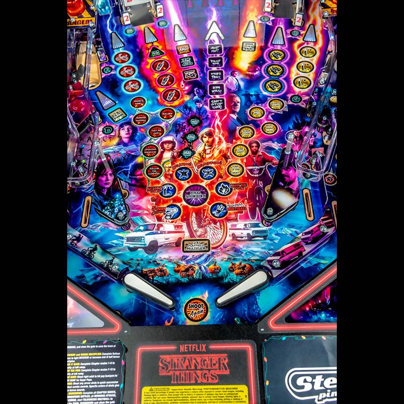 Stern Stranger Things Premium Pinball Machine Playfield