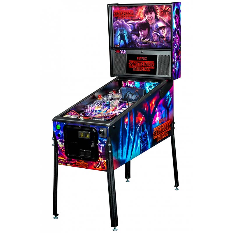 Stern Stranger Things Premium Pinball Machine Right Side View