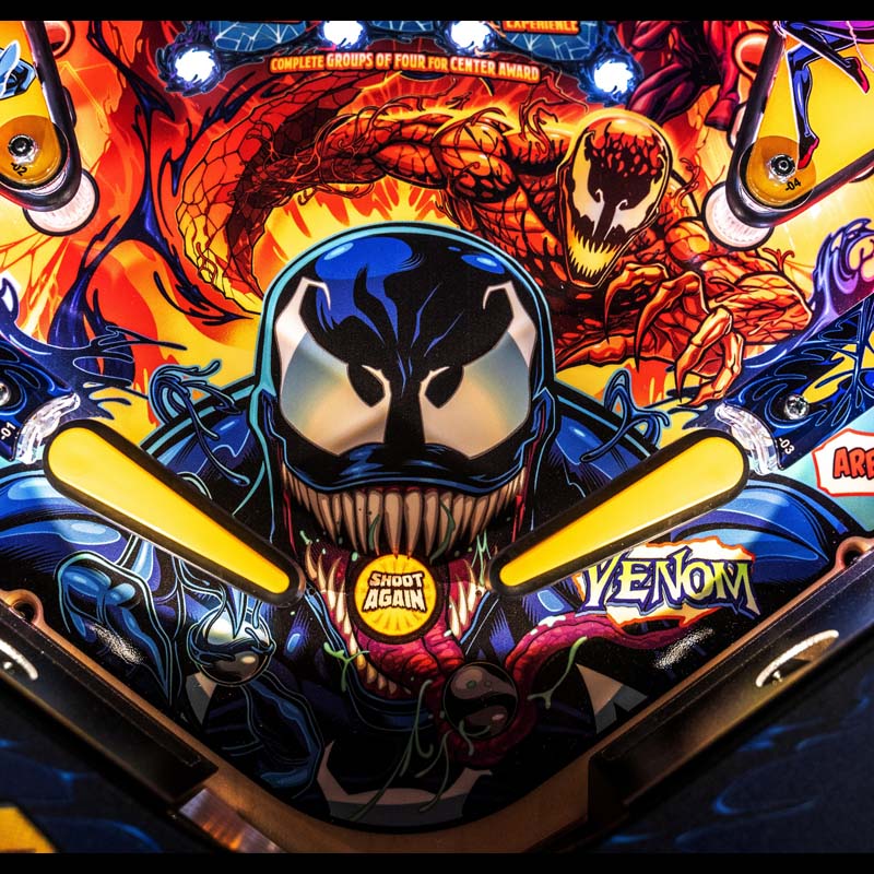 Stern Venom Premium Pinball Machine Left Side Shoot Again