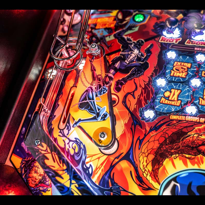 Stern Venom Pro Pinball Machine Left Corner