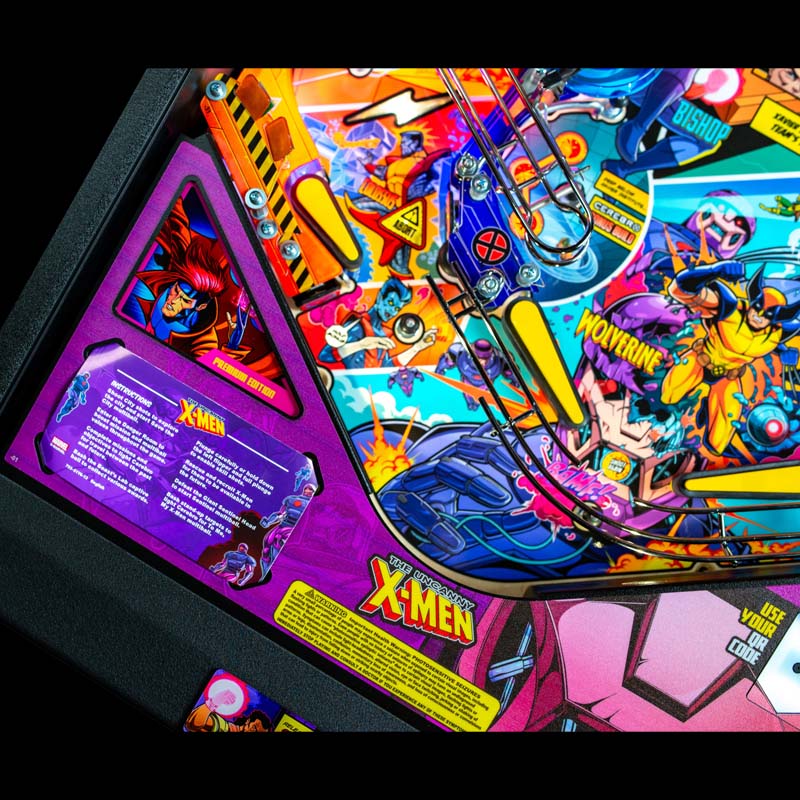 Stern X-Men The Uncanny Premium Pinball Machine Left Corner