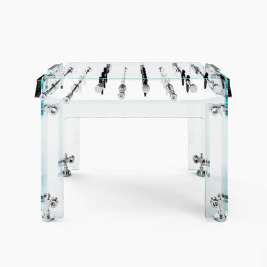 Teckell Cristallino White Outdoor Foosball Table Side View