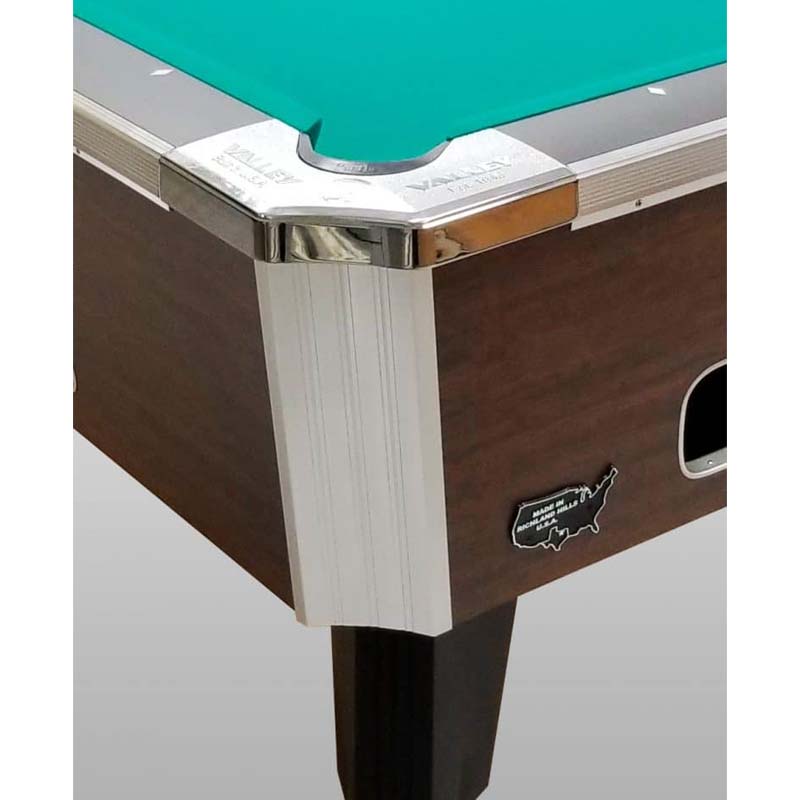 Valley Dynamo ZD-11 Highland Maple Pool Table Corner View Image