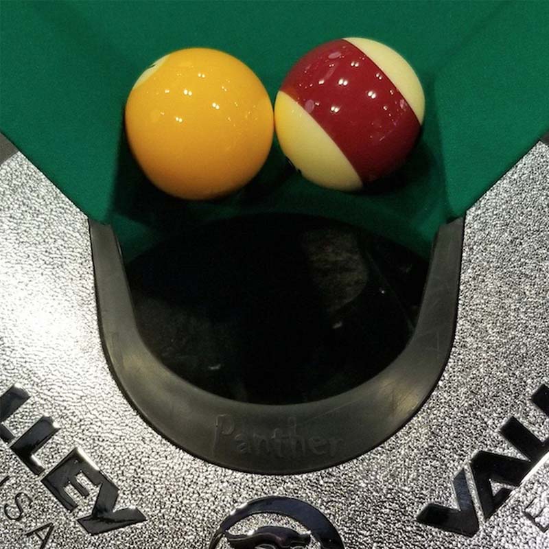 Valley Dynamo ZD11X Black Cat Pool Table Balls In Corner Image